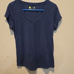 Xersion Blue Fitted Short Sleeve T-Shirt
